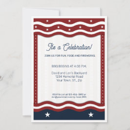 BBQ 4:e juli Party Inbjudningar