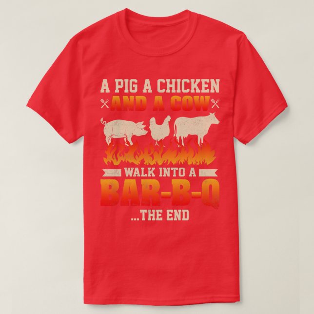 Bbq A Kort Story T Shirt (Design framsida)