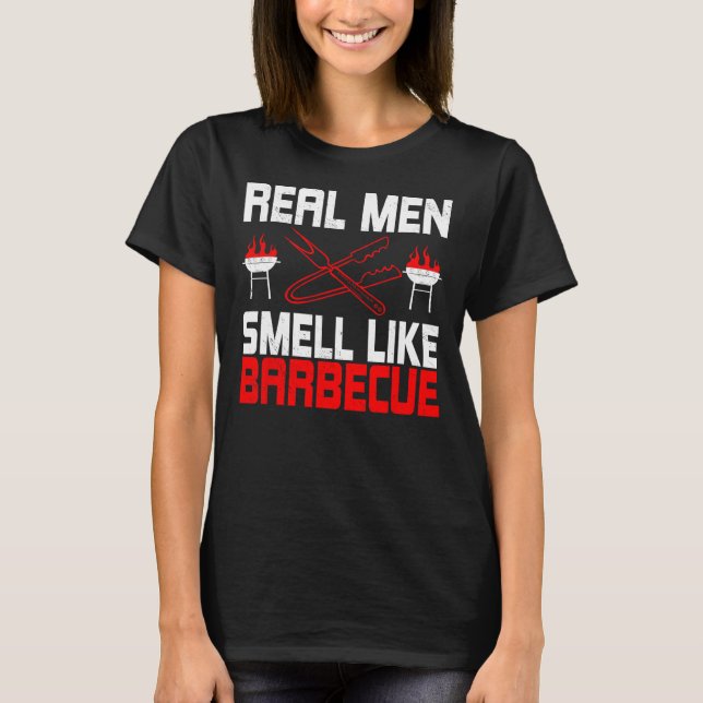 BBQ Älskare Grilling Barbecue Chef Brisket Cook Gr T Shirt (Framsida)