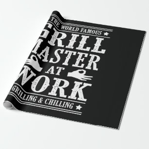 BBQ ÄLSKARE World Berömd Grill Master in Work Presentpapper