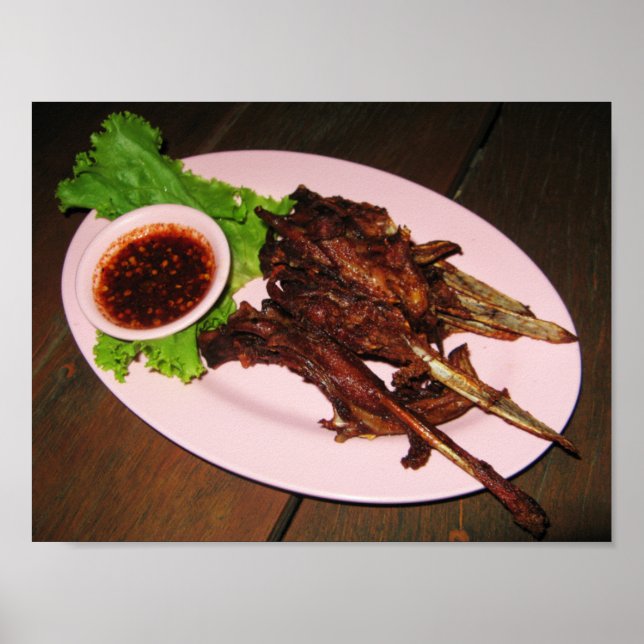 BBQ Anka Beaks ... Thai Asian Street Food Poster (Framsidan)