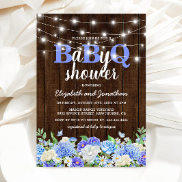 BBQ Baby Par Shower | Boy BaByQ Barbecue Inbjudningar