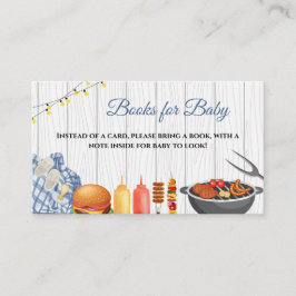 BBQ Baby Shower Bok för Bebis Tilläggskort