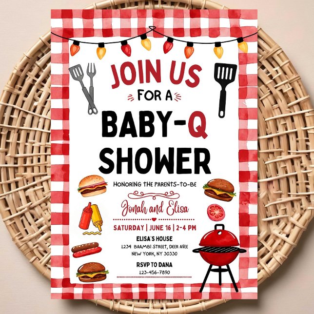 BBQ Baby Shower Inbjudan | Grill & Chill Tema (Skapare uppladdad)