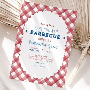 BBQ Baby Shower Inbjudningar