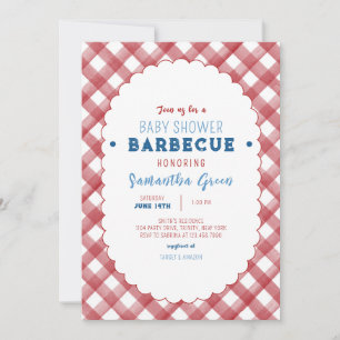 BBQ Baby Shower Inbjudningar