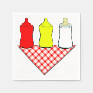 BBQ Baby Shower Pappersservett