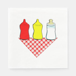 BBQ Baby Shower Pappersservett