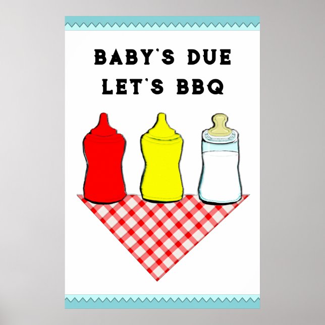 BBQ Baby Shower Poster (Framsidan)