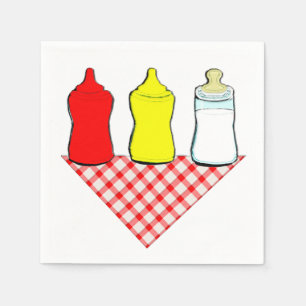 BBQ Baby Shower Servetter