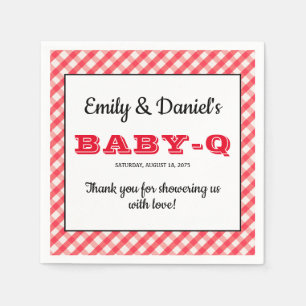 BBQ Baby Shower Servetter