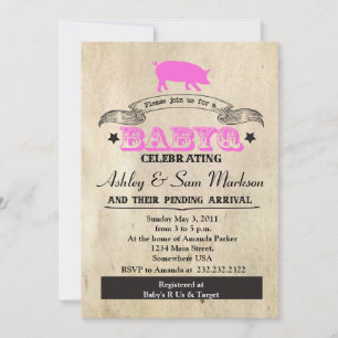 BBQ BABYQ Grill PINK Inbjudningar