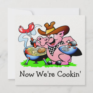 BBQ - Barbecue - Cookout-inbjudan Inbjudningar