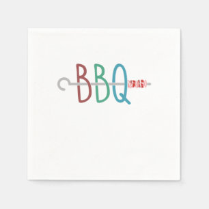 Bbq Barbecue Party, dess grilltid Pappersservett