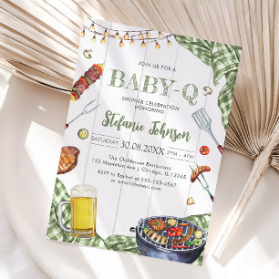 BBQ Barnens BABY-Q Bebis Dusj Inbjudan