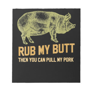 BBQ BBQ Grill Gris Funny Gris Id Smoke that Roas Anteckningsblock