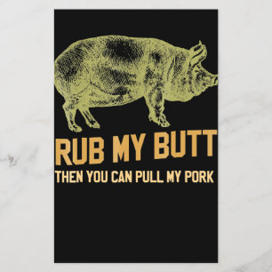 BBQ BBQ Grill Gris Funny Gris Id Smoke that Roas Flygblad