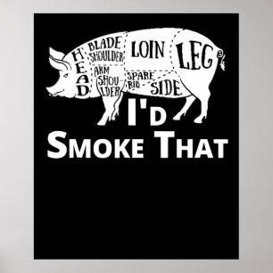 BBQ BBQ Grill Gris Gris id Smoke that Gift Manar Poster