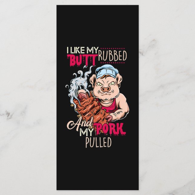 BBQ|BBQ Grillmaster like Butt Rubbed & Gris Pulled Meny (Framsida)