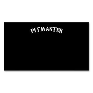 BBQ BBQ Pitmaster Chef Pappa Fars Day Magnetiska Visitkort