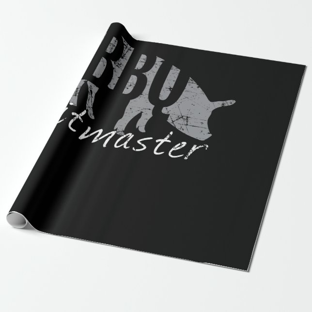 BBQ | BBQ Pitmaster Gris Grilling Fords Day Presentpapper (Utrullad)