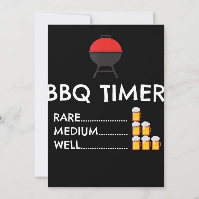 BBQ |BBQ Timer Barbecue Funny Grill Grilling Gift (Framsida)