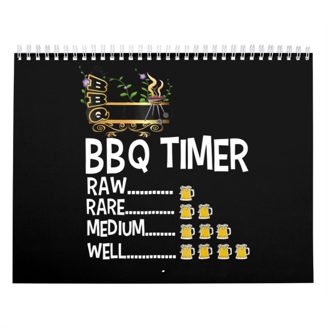 BBQ | BBQ Timer Barbecue Funny Grill Grilling Gift Kalender (Omslag)
