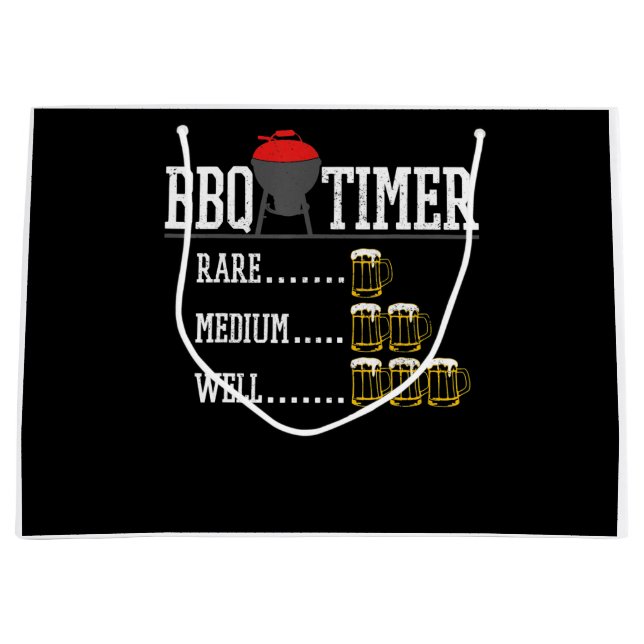 BBQ | BBQ Timer Funny Beer Steak Grilling Grill (Framsidan)