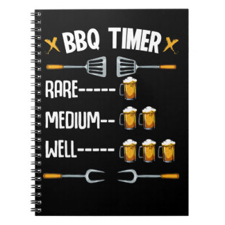 BBQ | BBQ Timer Sällsynt Medium well Beer Drinker Anteckningsbok