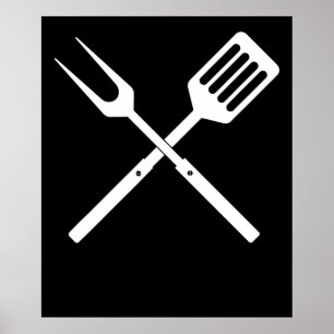 BBQ BBQ Utensils novelty BBQ Grill Verktyg Poster