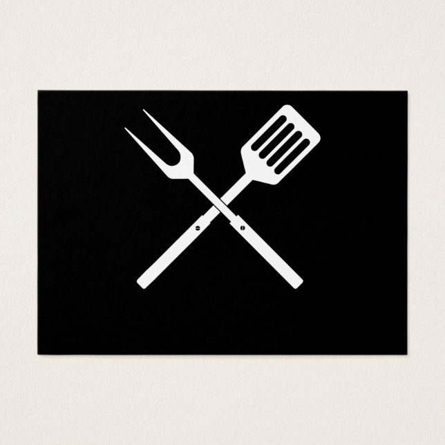 BBQ | BBQ Utensils novelty BBQ Grill Verktyg Visitkort (Framsidan)