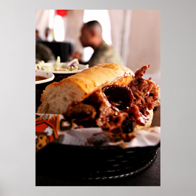 BBQ Beef Brisket Sandwich Poster (Framsidan)
