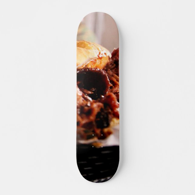 BBQ Beef Brisket Sandwich Skateboard Bräda 19,5 Cm (Framsida)