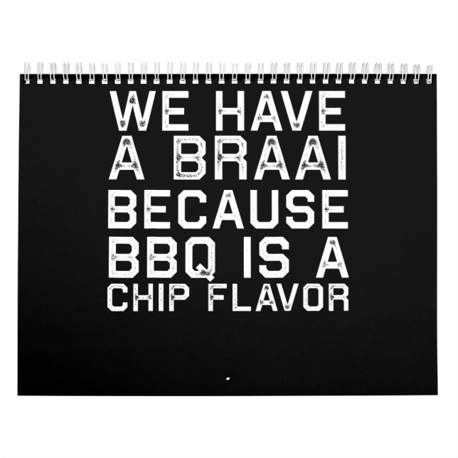 BBQ | Braai Funny South Afrika Family BBQ Gift Kalender (Omslag)
