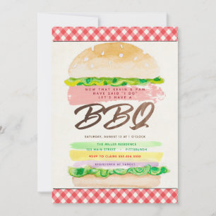 BBQ Bröllopsmottagningsinbjudan Inbjudningar
