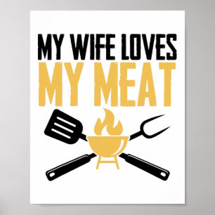 Bbq Byrbeque - Min fru Kärlek My Kött 1 Poster
