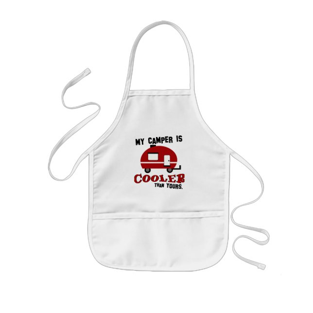 BBQ Camping Kids' Apron Barnförkläde (Framsidan)