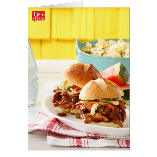 BBQ Chicken Sliders OBS Kort (Framsidan)