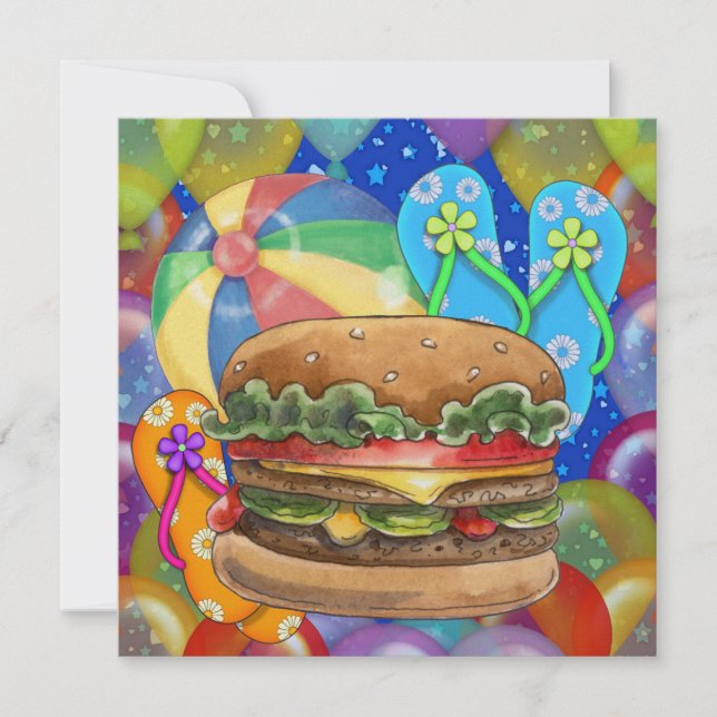 BBQ/Cook Out/Party - SRF Inbjudningar (Framsida)