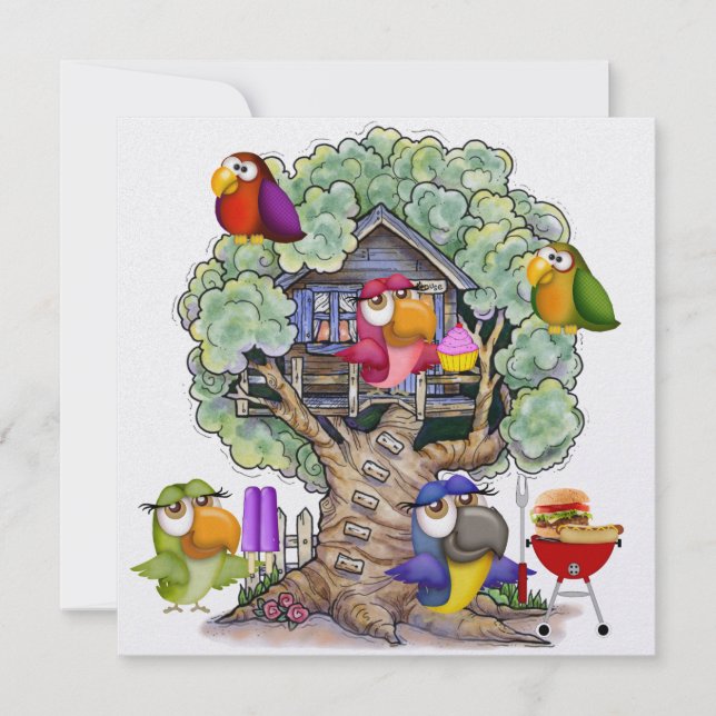 BBQ - Cookout - Party - SRF Inbjudningar (Framsida)