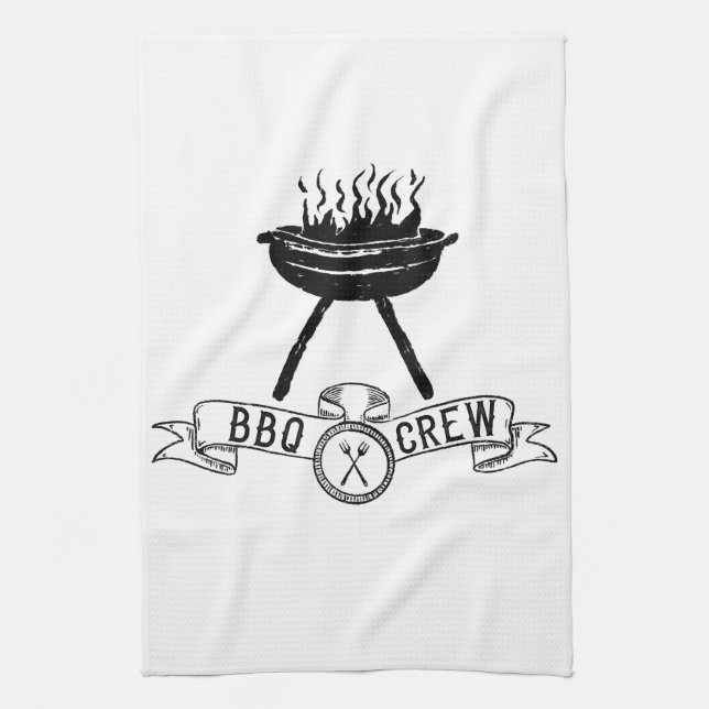 BBQ Crew-vintage Kökshandduk (Vertikal)