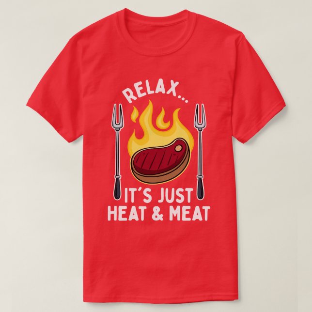 BBQ: Den precis hetta Kött 1 T Shirt (Design framsida)