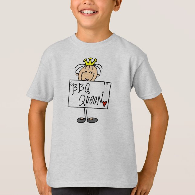 Bbq-drottning Tee Shirt (Framsida)