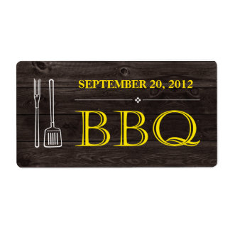 BBQ-etikett Fraktsedel