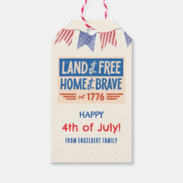 BBQ-fest patriotisk amerikansk 4 juli gäster Presentetikett