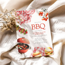 BBQ-födelsedagsinbjudan