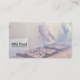 BBQ Grilled Food Summer Cookout Visitkort