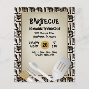 BBQ Grillfest Flygblad