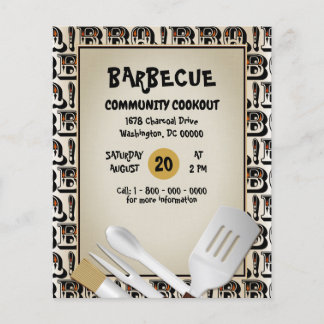 BBQ Grillfest Flygblad