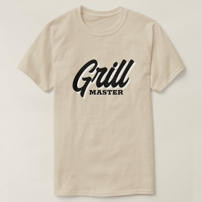 BBQ GrillMaster sommar t-shirt för kock kock (Design framsida)